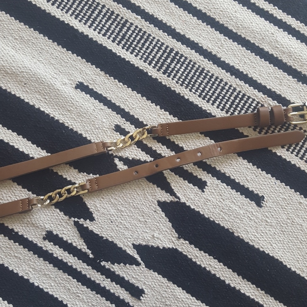 The Limited NWT brown and chain belt